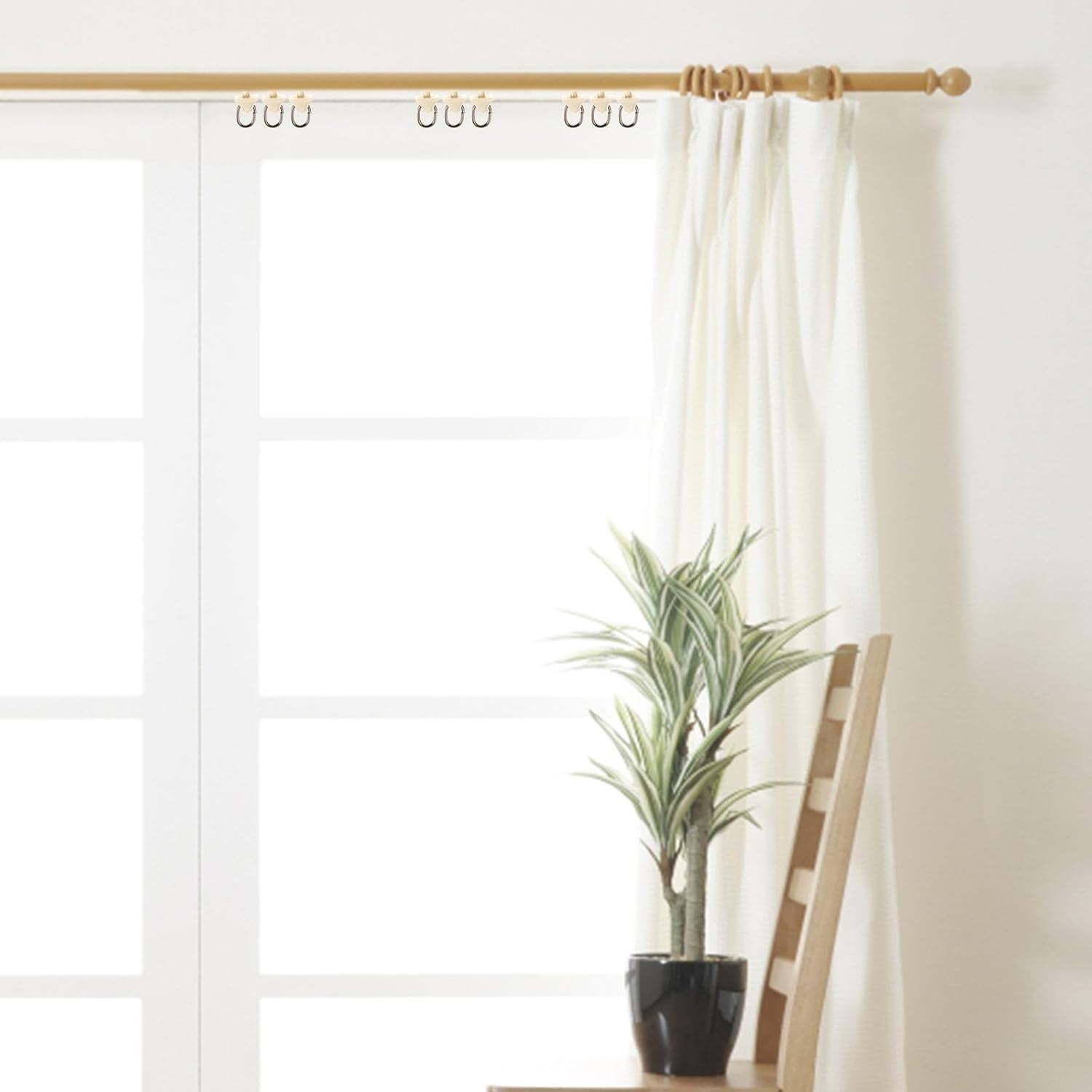 Curtain Track Rollers Silent Gliders 100Pcs Plastic Smooth Mute Wheels for Home Window Curtain Track Hardware Accessories