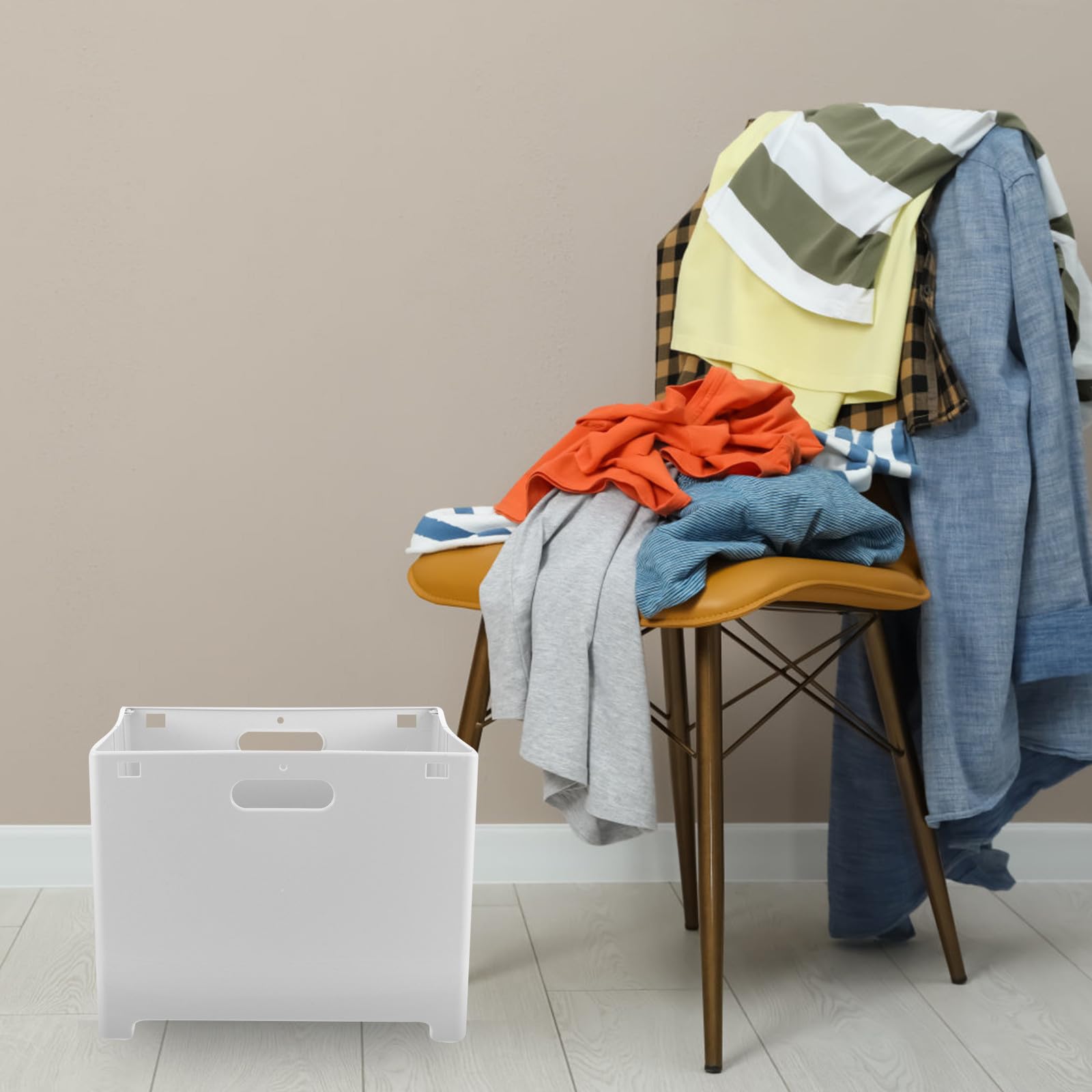 Cesto Porta Biancheria Sporca Pieghevole da Parete in Pp Leggero Grande Capacità per Bagno e Dormitorio Stile Semplice e Casual Stili multipli