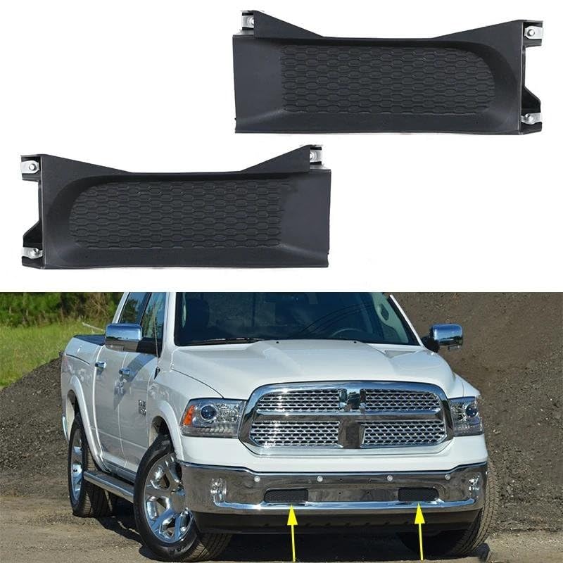 Cadre de phare anti-brouillard Dodge Ram 1500 finition calandre gauche premium - 2