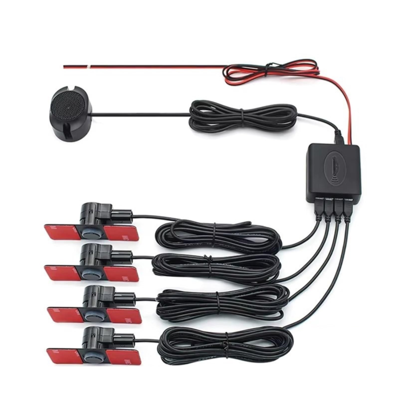 Parking Alerta Sensor Aparcamiento Coche Asistente Control Distancia 13 Mm Radar Marcha Atrás Plano Sonido Zumbador Alarma Repuesto Monitores Para Punto Ciego
