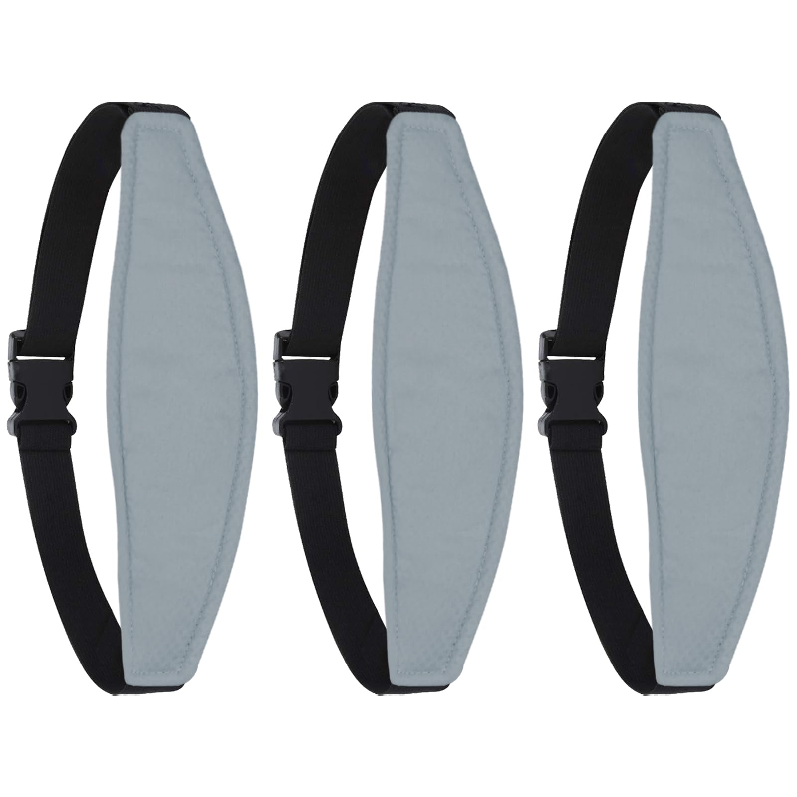 ZHOMA 3 Pcs Baby Head Support for Car Seat, Adjustable Band Strap for Stroller, Soft Neck Relief Slumber Sling for Toddler Infants Children and Kids,