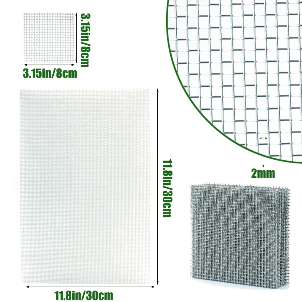 LINLAN 9 Pieces 3.1X3.1in (8X8cm) Aquarium Moss Mesh - Image 2