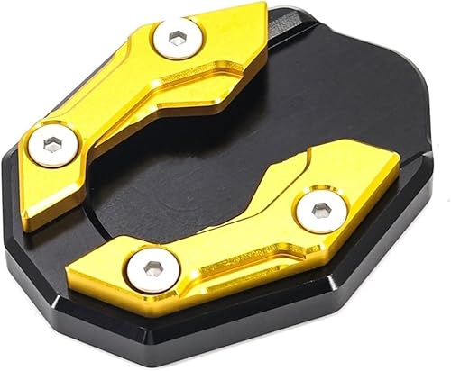 for Side Stand Support Enlarge Extension for NMAX125 Xmax 300 for MT15 for MT125 for NMAX155 Motorcycle Kickstand (Color  Yellow, Size  1)