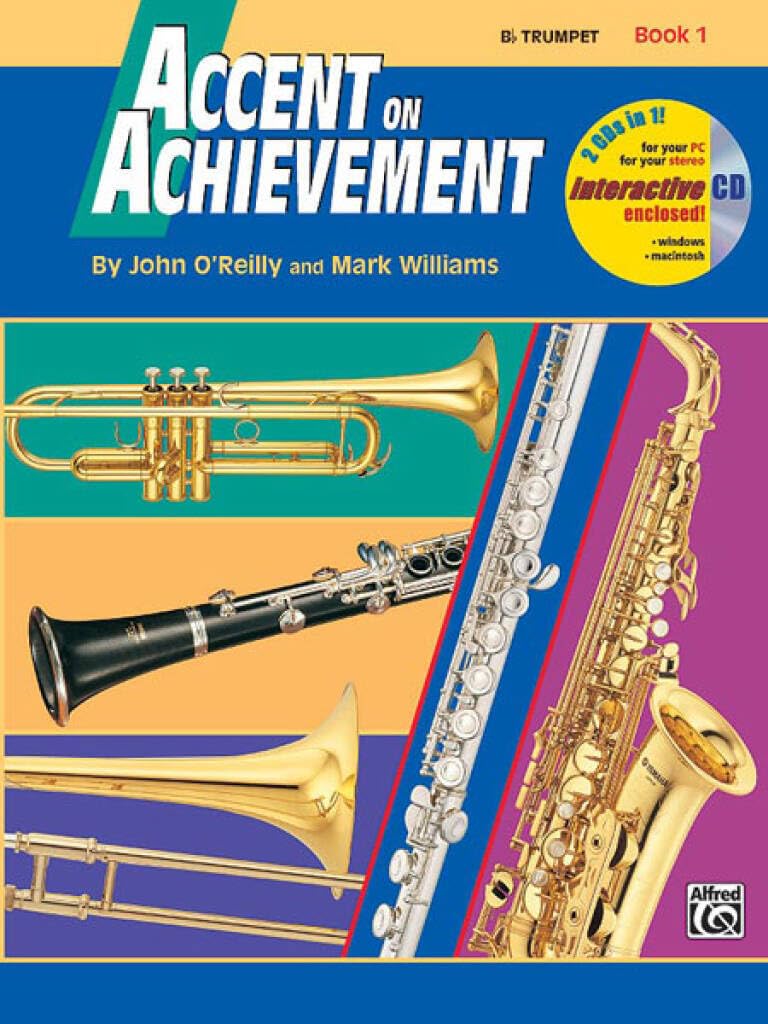 Accent on achievement: b flat trumpet book 1 trompette+cd