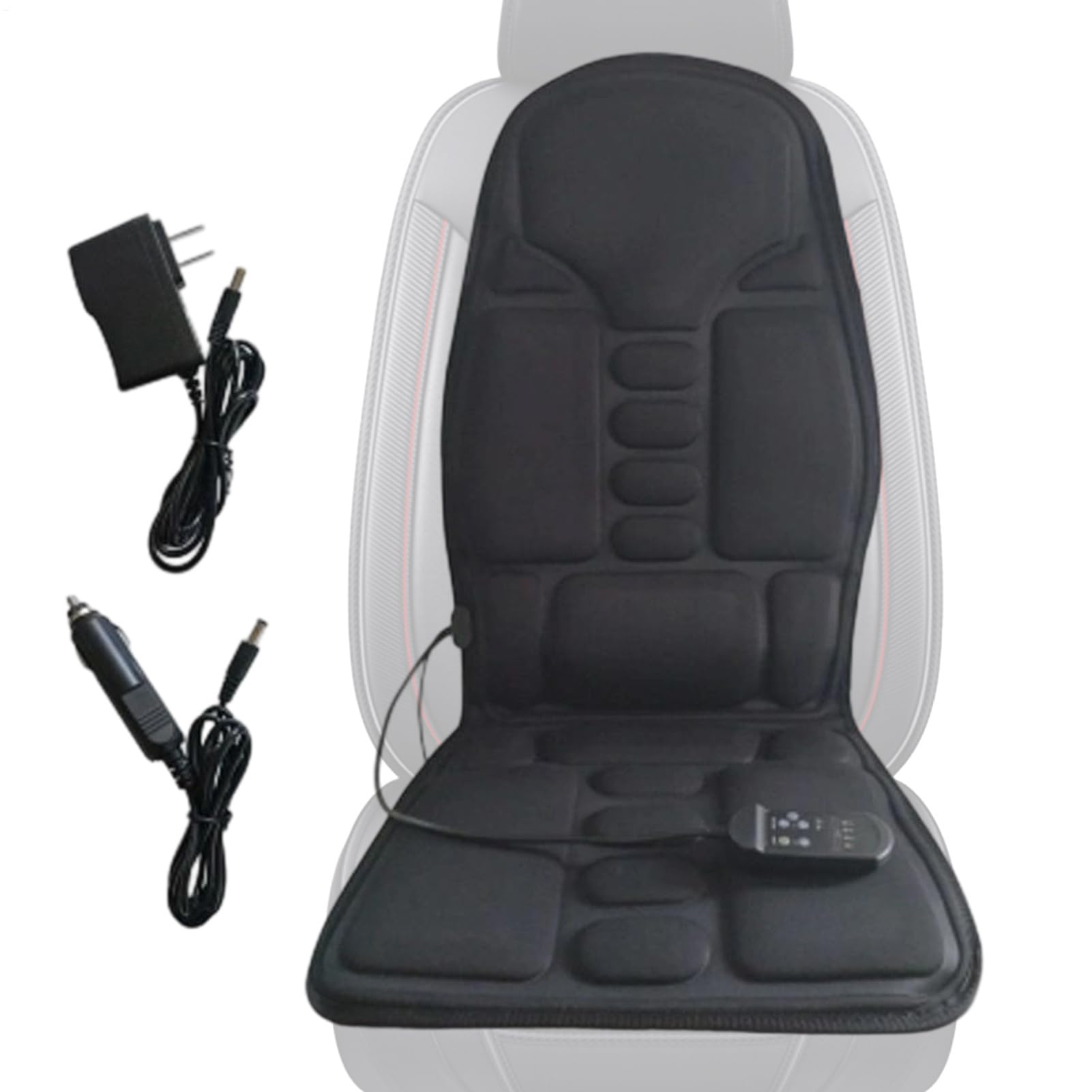 Almohadilla de Masaje para Silla Cojín De Masaje para Silla De Oficina | Almohadilla Térmica De 5 Puntos Con Función De Masaje Eléctrico Para Relajación Muscular En Hombres Y Mujeres Personas Que