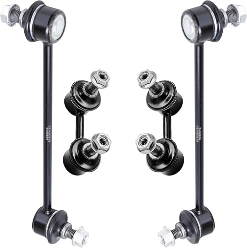 Miniatura 1102 de Detroit Axle - Kit de suspensión delantera de 10 piezas para Chevy Aveo Aveo5 Pontiac G3 Wave 2 Ready Struts Assembly 2 Enlaces de barra