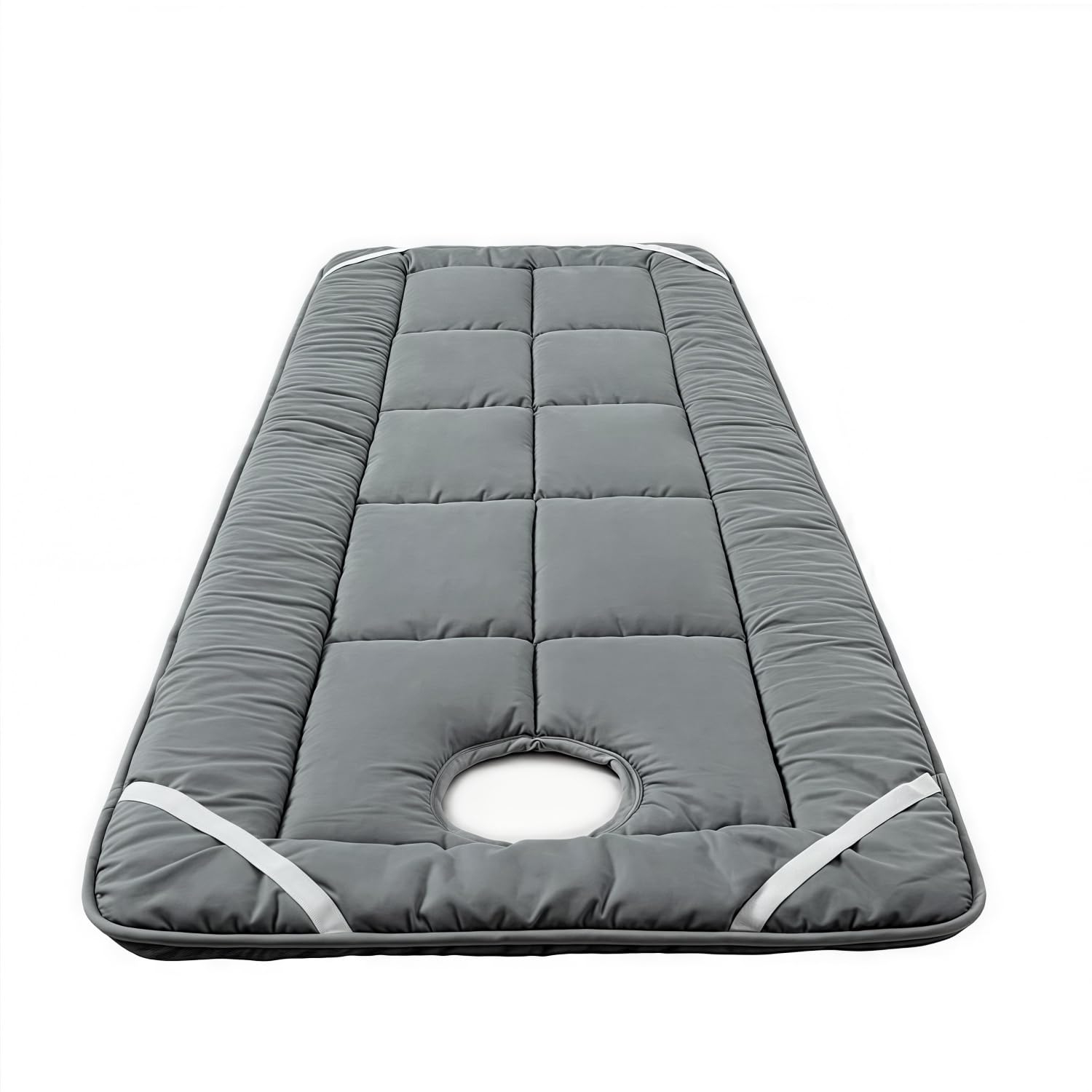 Easnea Grey Reusable Massage Bed Cover Sheet With Face Hole, Massage Table Sheet Facial Bed Cover Beauty Spa Treatment Sheet Massage Bed Mattress Sheet For Salons Spa And Therapists - 70 * 180, Square Corner
