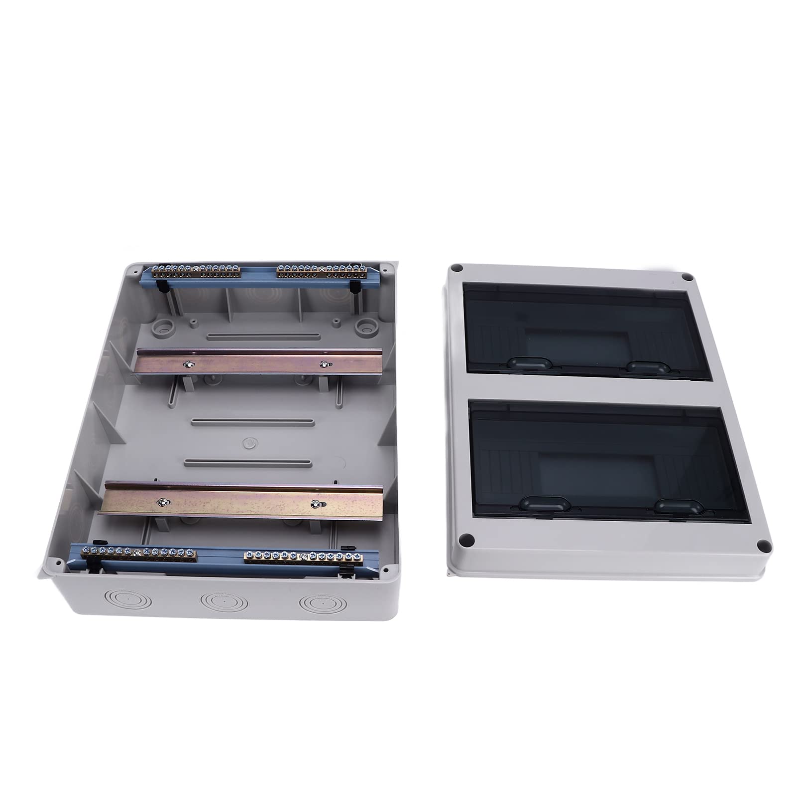 Scatola di Giunzione, Scatola di distribuzione 24 Vie IP65 Custodia di Giunzione in plastica Impermeabile Cover Trasparente per MCB