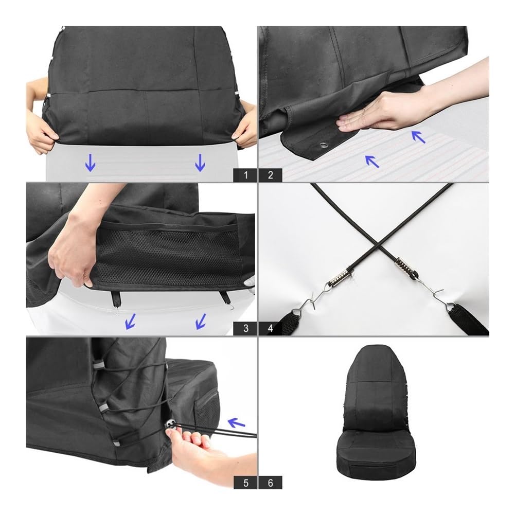 Set Copri-Sedile Coprisedili Universali Per Auto Antipolvere Coprivolante Coprisedile Antigraffio Per