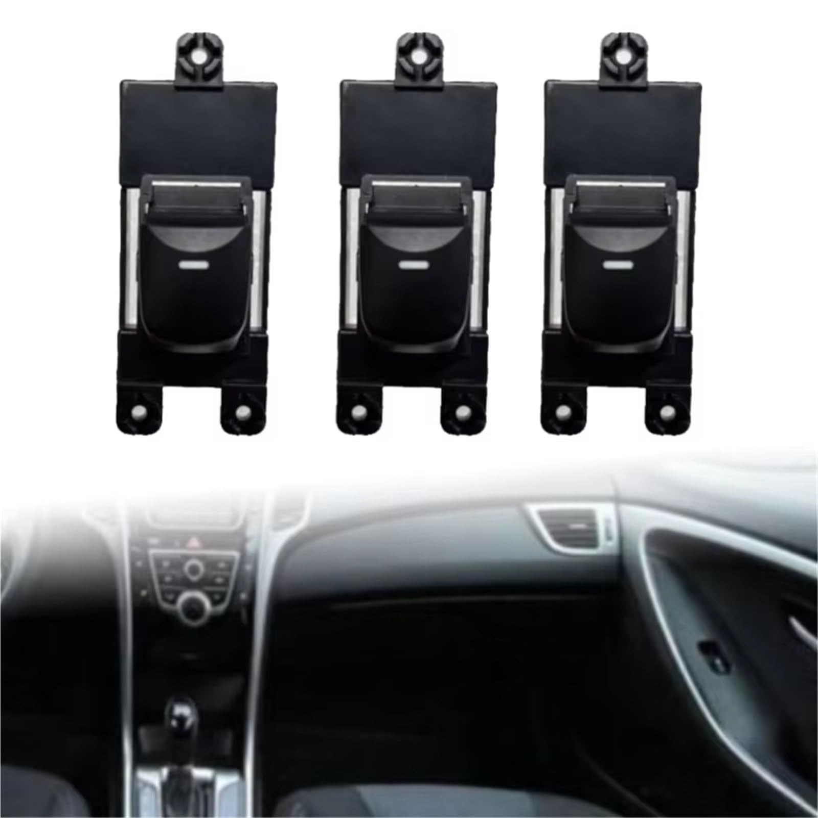 Fensterheber Schalter Für Hyundai Für I30 2012-2016 Fenster Schalter Ersetzen RHD LHD 3570A6560 93570-A6560 Single Control Auto Fensterheber Schalter(2pcs Single Switch)