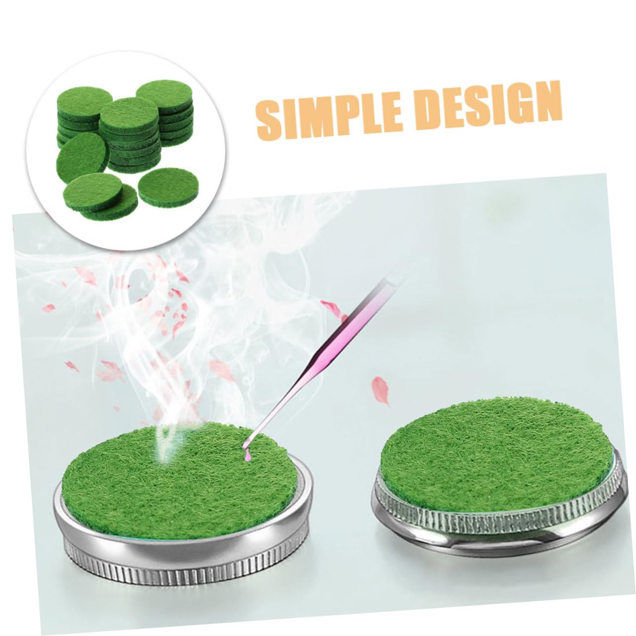 FOMIYES 5sets Cotton Pads Essential Oil Diffuser Pad Refills for Home Use 50pcs*5