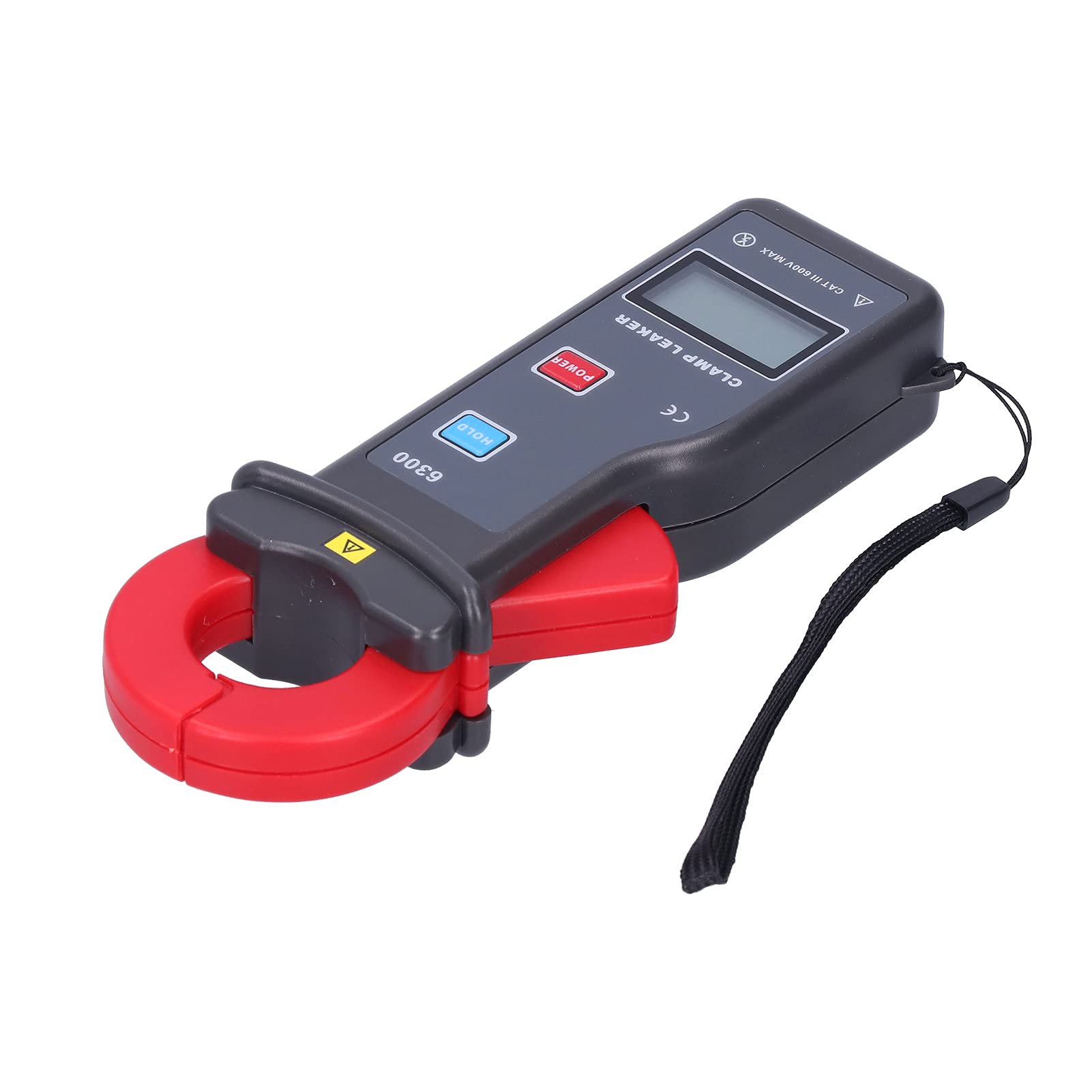 Alomejor 6300 Medidor de Corriente de Fuga de Abrazadera Digital Probador Multifuncional para Mediciones de CA, Alta Precisión 0 MA-60 A