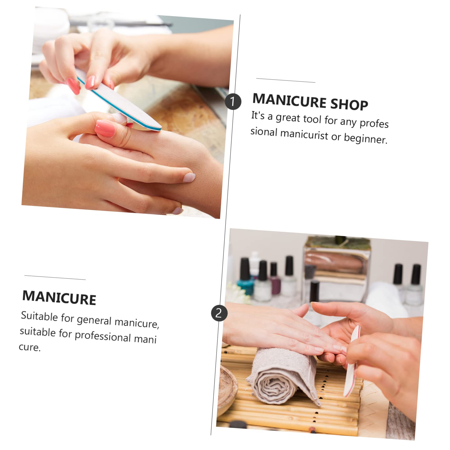 Healvian 120piezas Limas De Uñas Esponja Miniatura Coloridas Para Manicura Herramientas De Pulido y Reparación De Uñas Lijas Suaves y Duraderas