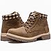 ANJOUFEMME Work Hiking Boots for Women Waterproof - Womens Outdoor Ankle Boots Lightweight Snow Winter Boots for Walking Backpacking FNW110-FNW08-KHAKI-9