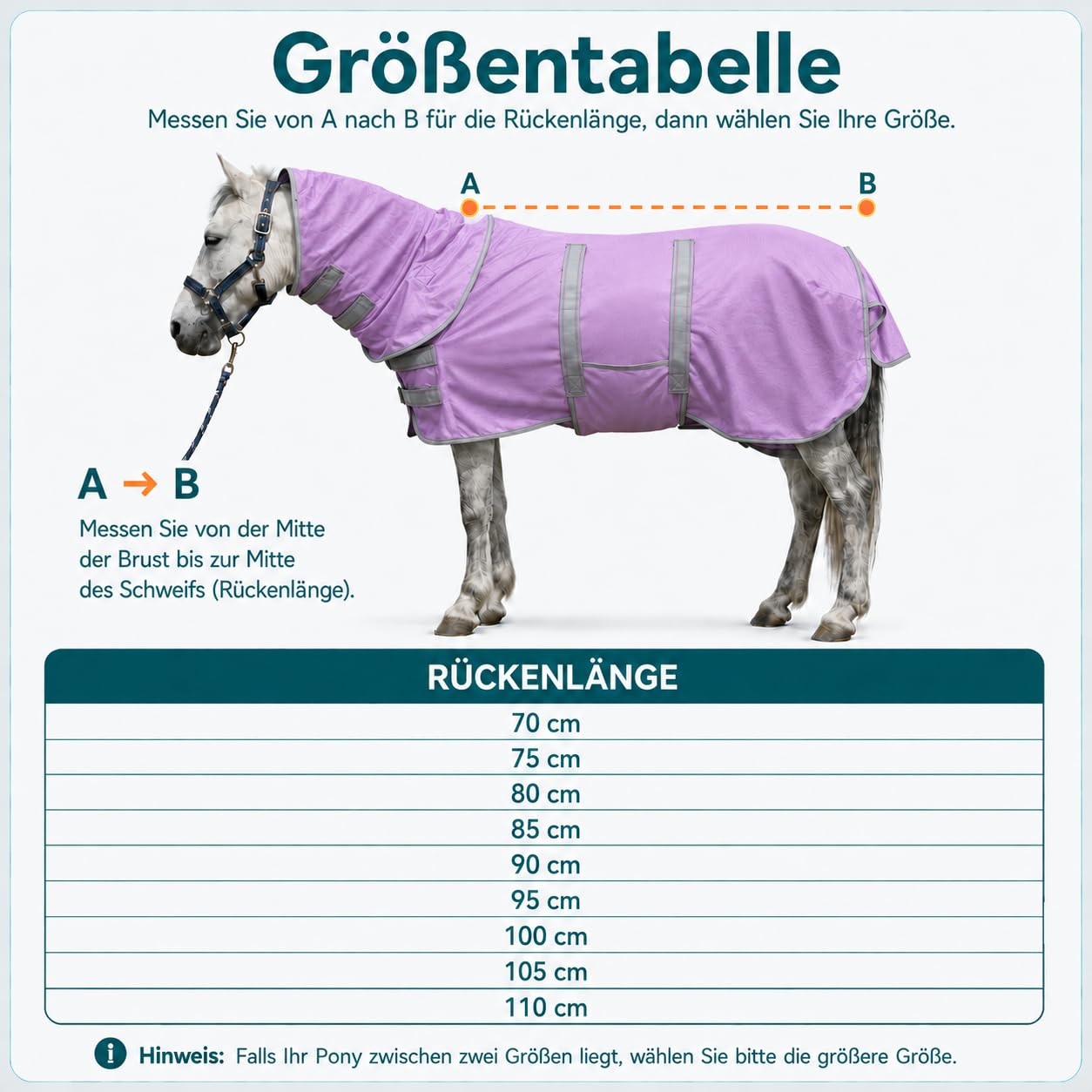 Leberna Shetty Fliegendecke mit Halsteil&Bauchlatz luftdurchlässige Sommerdecke mit Brustschutz für Pony Ekzemerdecke für Fohlen