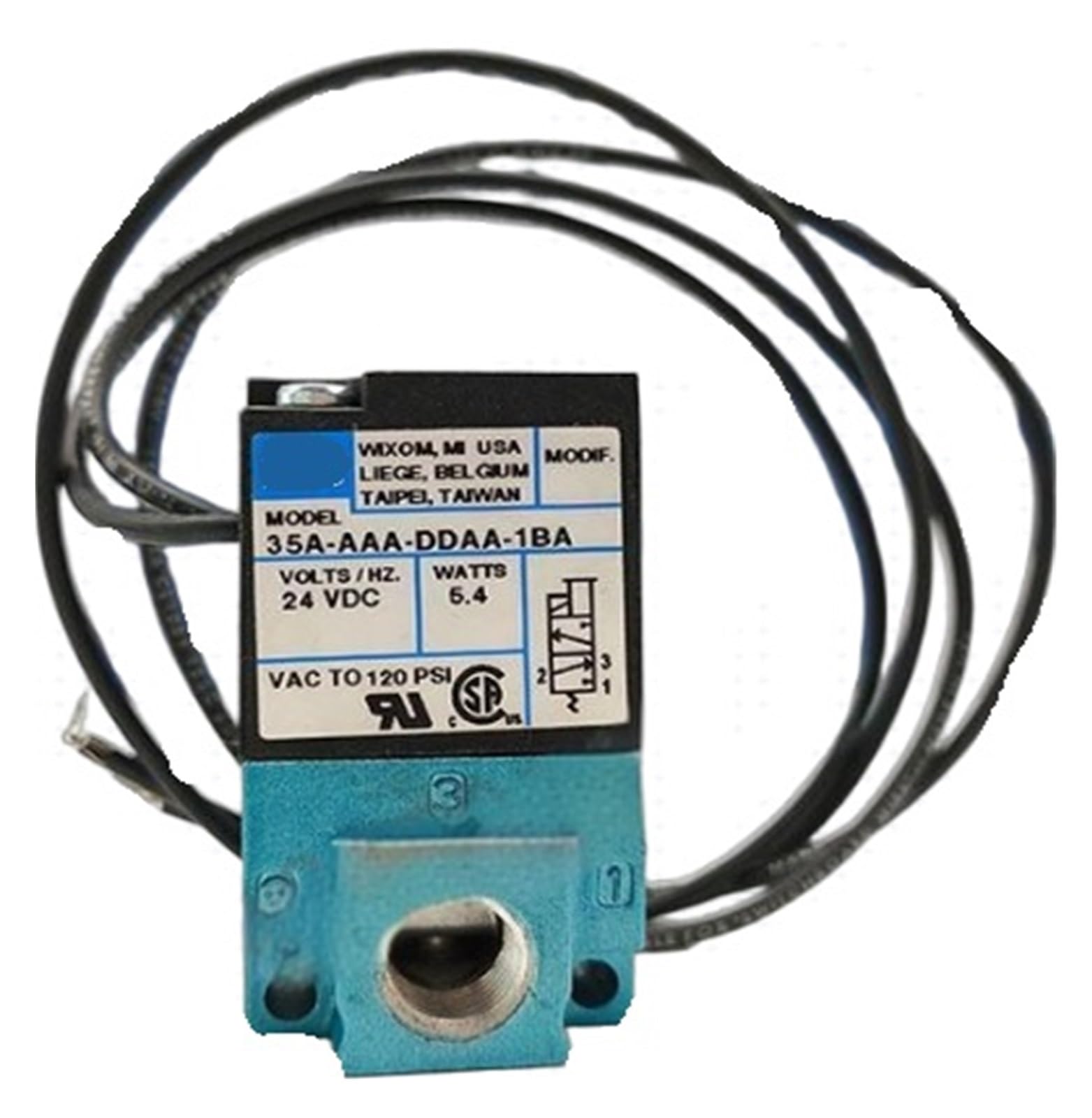 Électrovanne 35A-AAA-DFAA-1BA pour stopper les pertes de pression d'air