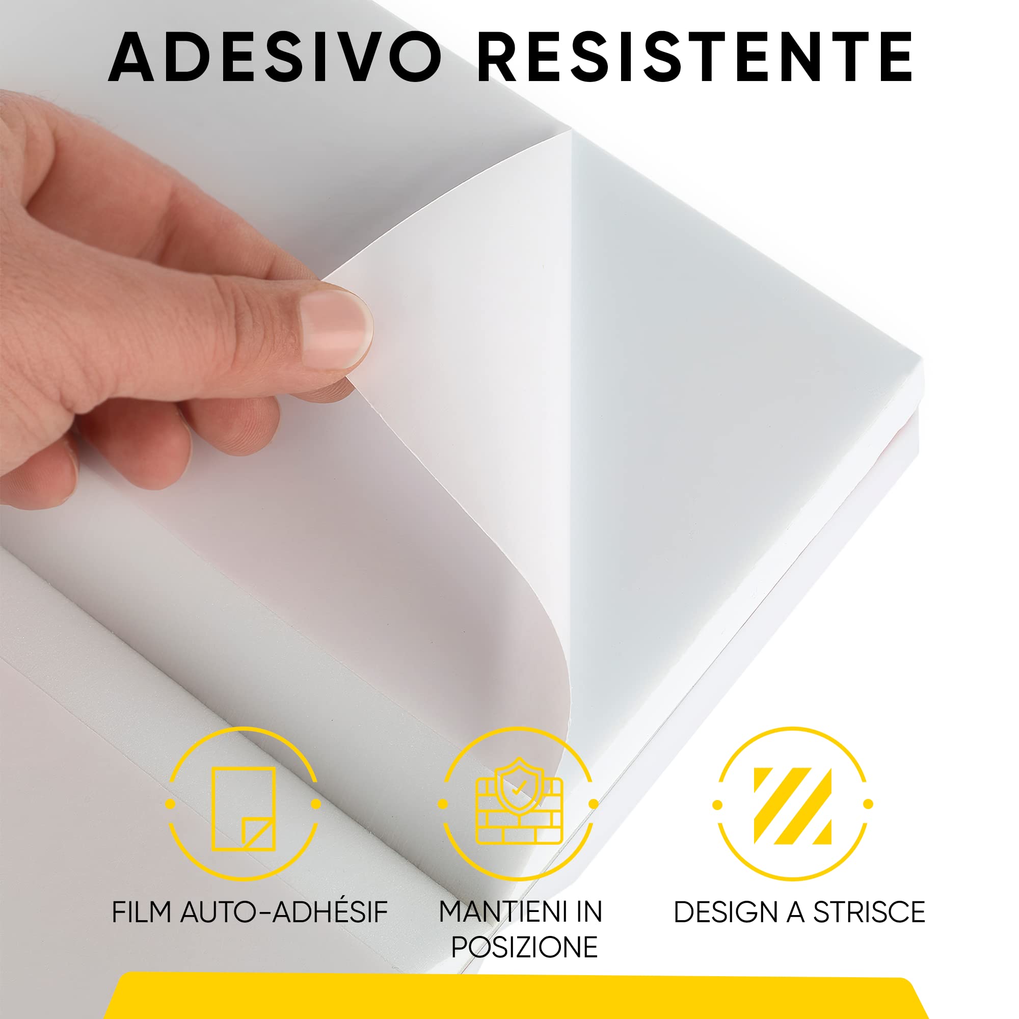 NURADA Paracolpi Garage. Protezione Portiere Auto. Pack 4. Paracolpi Portiere Auto. Paraspigoli Angolari. Angolari per Muro. Paraspigoli Gommapiuma. 40x20x2cm (Giallo riflettente)