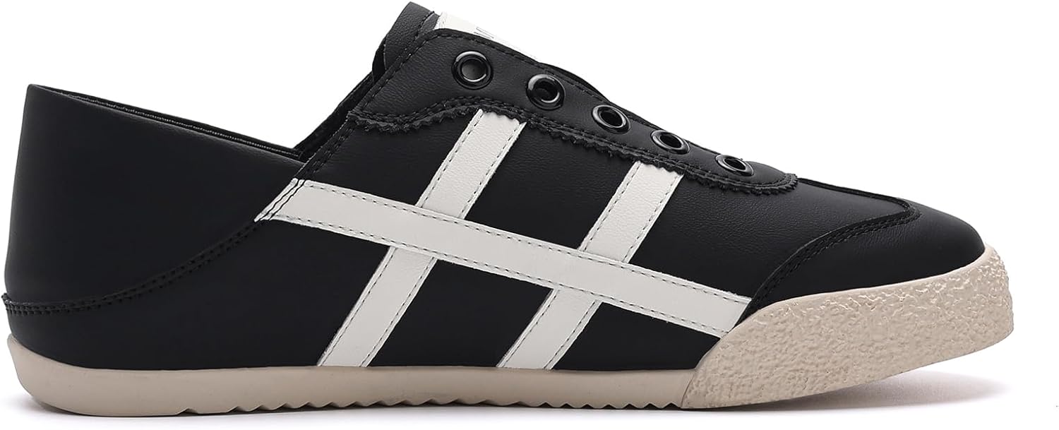 MVEUAC Women's Fashion Sneakers Cow Leather Sneakers no Laces Casual Walking Shoes for Women - Image 8