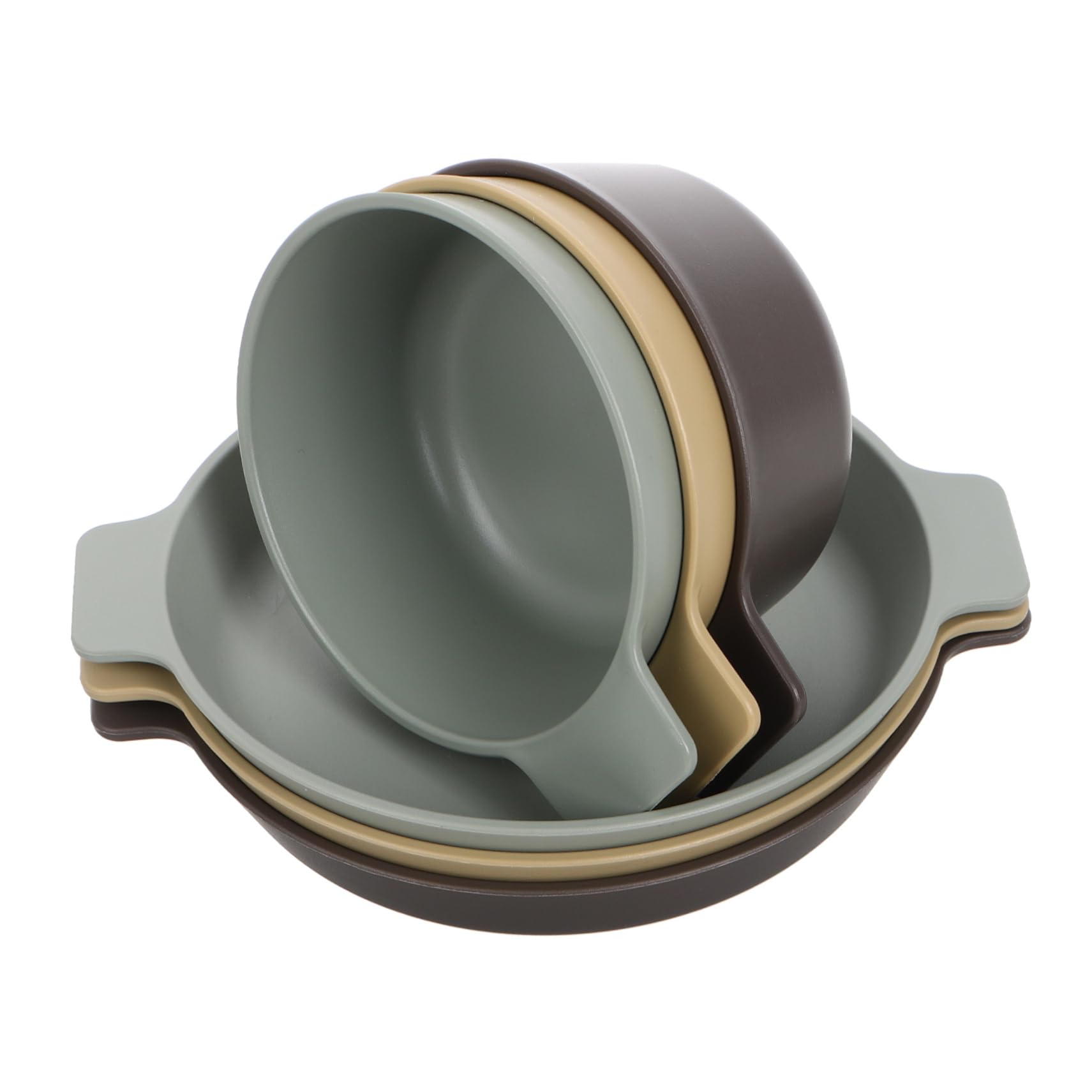 BCOATH 1set Outdoor Portable Dinnerware Set Lightweight Unbreakable Plastic Plates and Bowls for Camping Picnics and Travel Dishwasher Microwave Safe Set