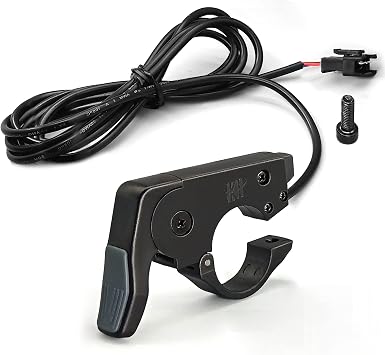 Ebike 3Pin Waterproof Connector Thumb Throttle Compatible Left/Right Hand Adaptation 36V/48V 60V/72V Electric Scooter Bicycle Accessories Motor Finger Throttle