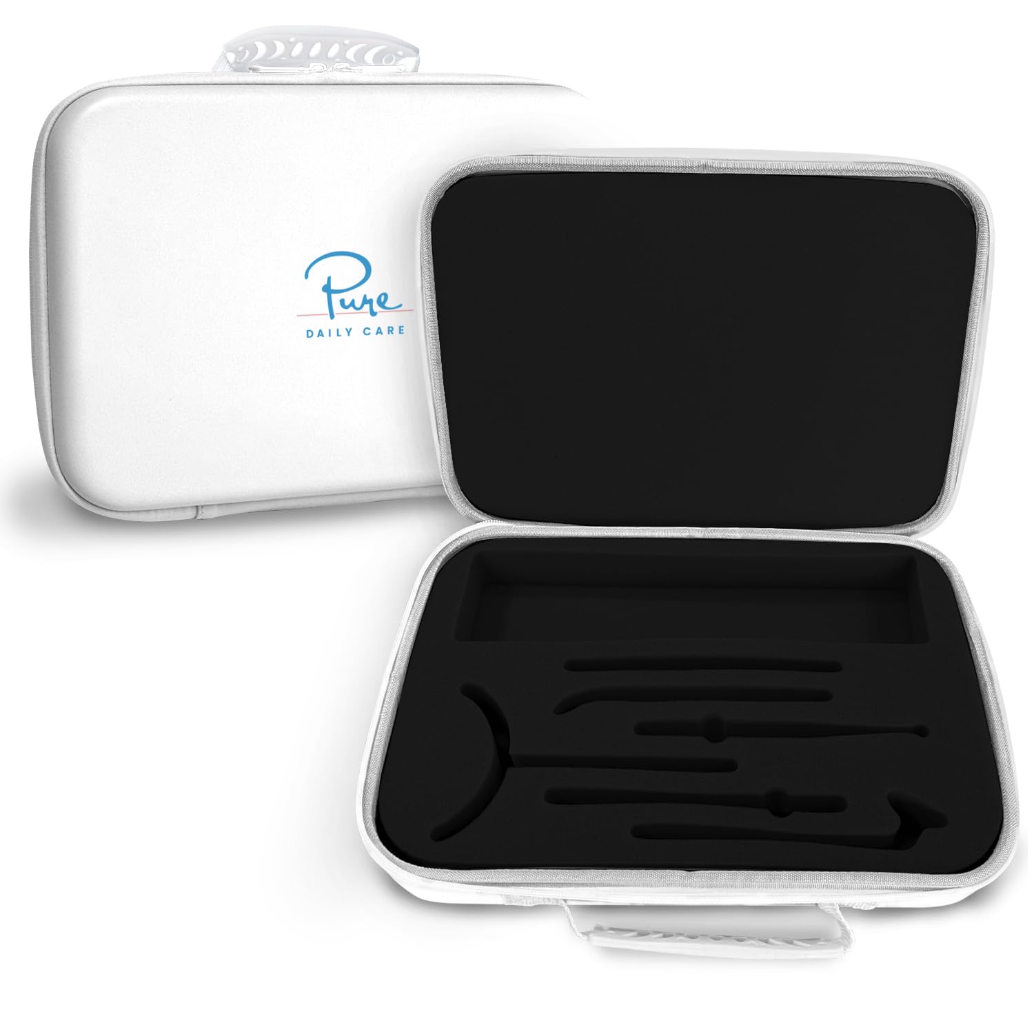 NuDerma Official Carrying Case for High Frequency Wand - Holds All Attachments - Portable for Travel - Compatible with All Nuderma Models - Padded Storage and Travel Case