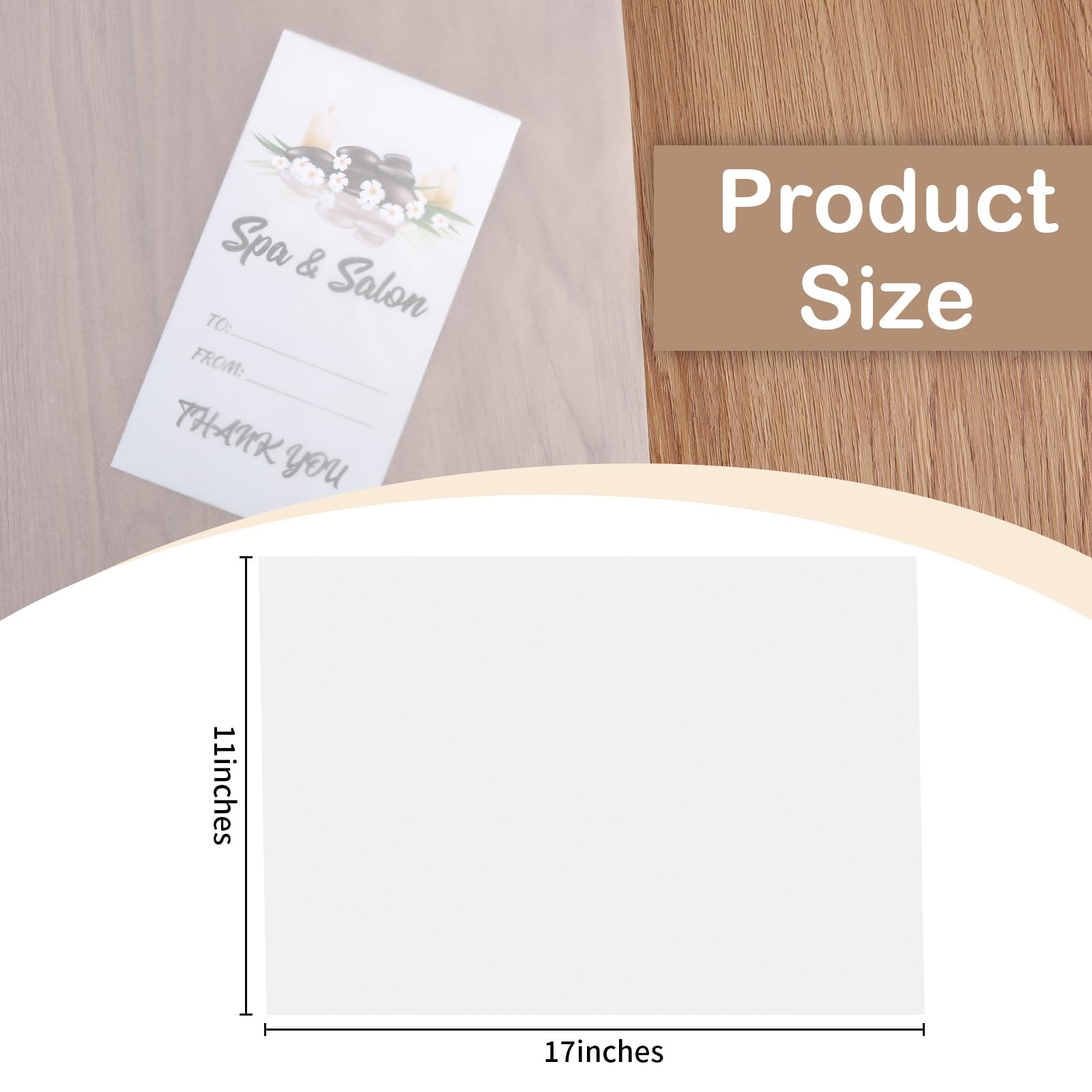 Pergamentpapier, 27,9 x 43,2 cm, durchscheinendes Pergamentpapier, 60 g/m², weiß, durchscheinend, Einladungspapier zum Zeichnen, Skizzieren, Hochzeit, Architektur, Baufarbe (kann nicht drucken), 100
