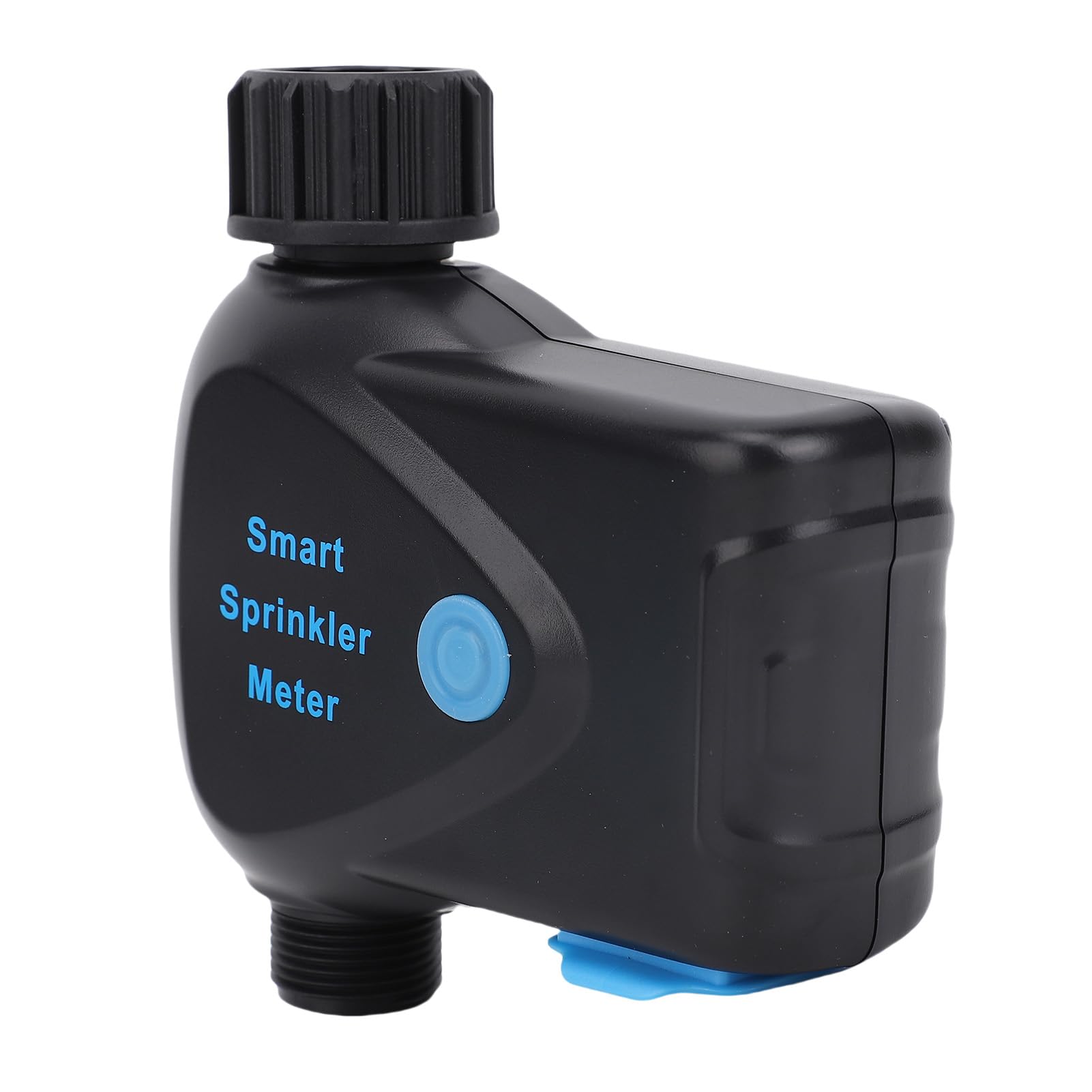 Yosoo Health Gear Temporizador de Aspersor Inteligente ABS WiFi Temporizador de Agua 2,4 GHz con Medidor de Flujo Retardo de Lluvia Controlador de Riego Alimentado por Batería para Riego de Manguera
