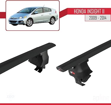 Honda Insight 2 (ZE2) 2009-2014 Arası ile Uyumlu ACE-4 Ara Atkı Tavan Barı Siyah 2 Adet