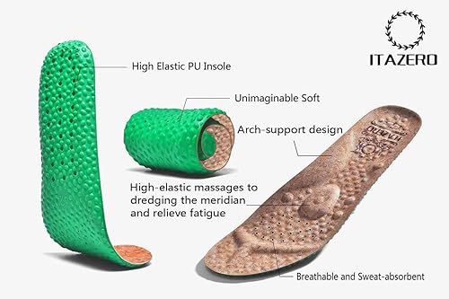 Miniatura 2 de 1TAZERO Zapatos sin cordones para hombre, extra anchos, ortopédicos, para diabéticos, cómodos para pies hinchados, con soporte de arco para fascitis