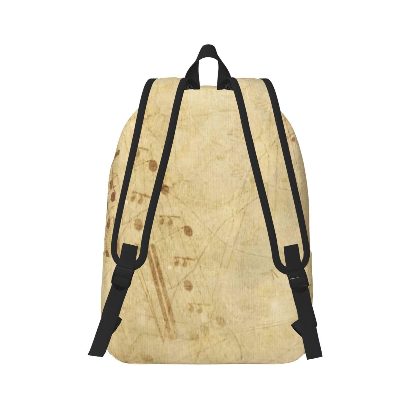 KoNsev Notenrucksack, Elementar-Büchertasche, Mädchen, Jungen, modisch, lässig, Tagesrucksack, Reisen, Uni, Lehrer, Schwarz , M
