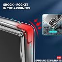 TheGiftKart Crystal Clear Back Cover Case for Samsung Galaxy S23 Ultra 5G | Shock Proof 360° Protection | Hard Clear Back Cover Case for Samsung Galaxy S23 Ultra 5G (PC & TPU, Transparent Bumper) gallery image