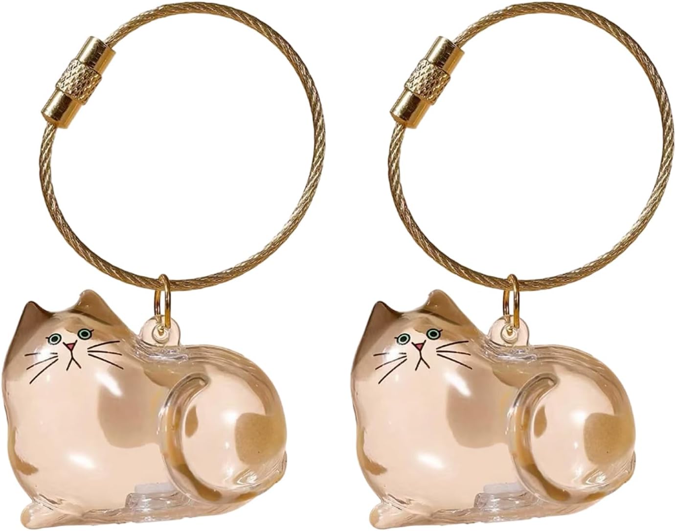 2PCS Transparent Cats Hair Storage Bottle, Three, C