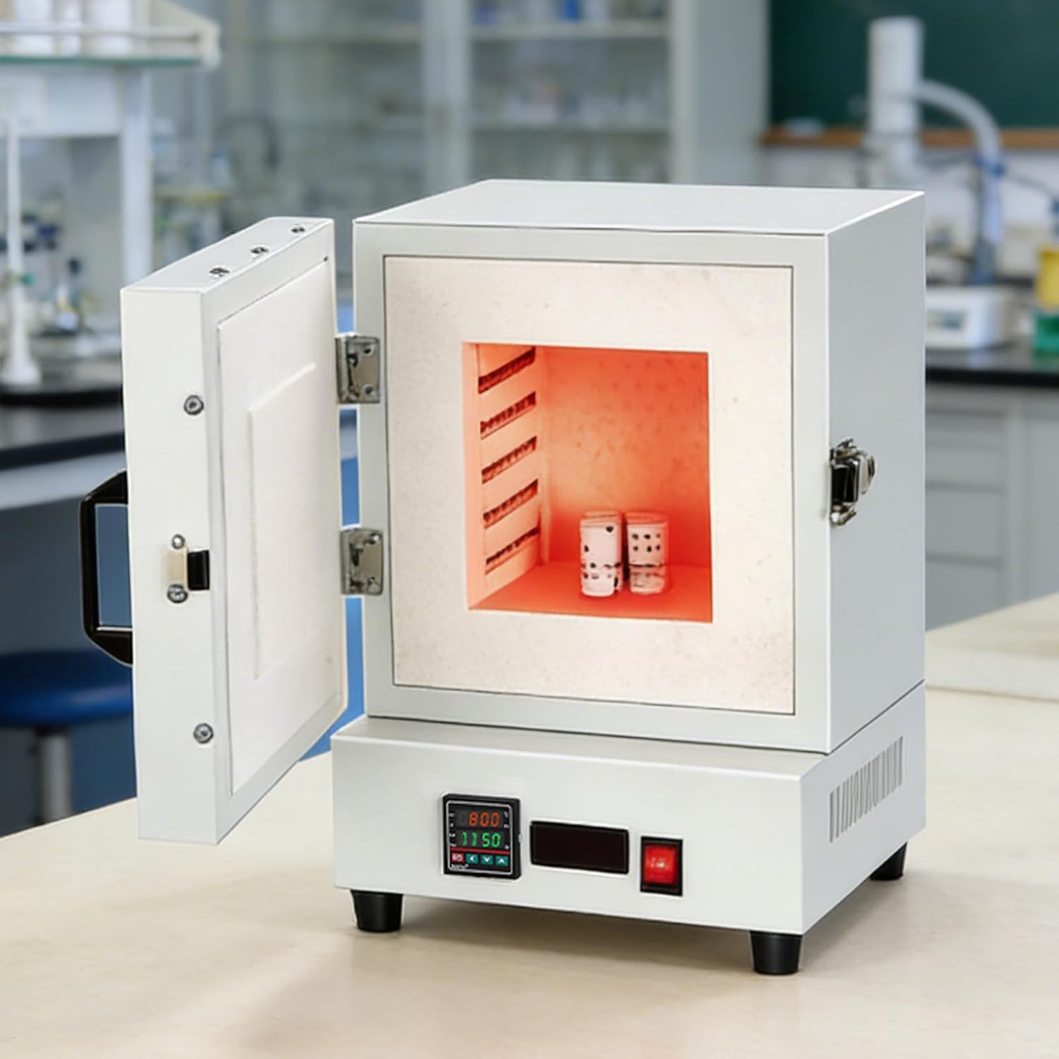 Metal Melting Furnace - 2000W Electric Kiln, 0°C-1150°C 4-Sided Heating, Digital Control for Jewelry Casting, Wax Burnout, Studio & Lab Heating High Temperature Furnace