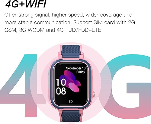 Miniatura 2 de SYH&AQYE LT21 - Reloj inteligente, videollamada de voz, pantalla táctil HD a color de 1.4 pulgadas, reloj infantil con modo de clase, juego