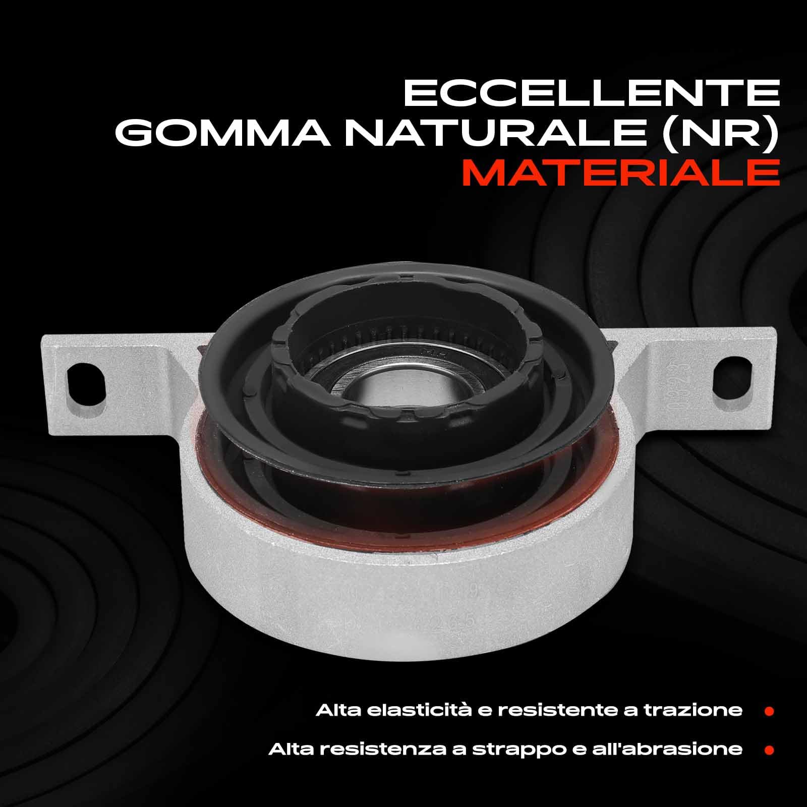 Frankberg Cuscinetto albero cardanico Cuscinetto centrale albero cardanico posteriore Compatibile con Serie 5 Touring E61 Serie 5 E60 X3 E83 Serie 6 Cabriolet E64 Serie 6 E63 Replace# 26265