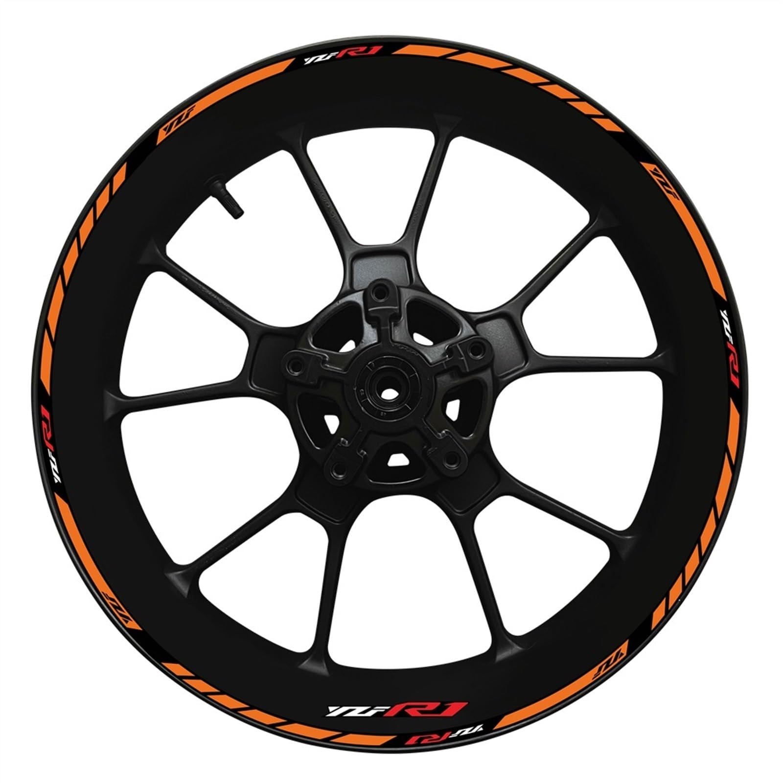 Motorcycle Wheel Hub YZF R1 Decal Decoration Set Rim Modification Reflective Sticker for Yamaha YZFR1 2022 Decorative(Color27)