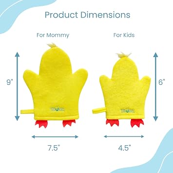 TruKid Bubble Gum Bubble Podz & BubbleGlove Set Bubble Bath Pods and 2 Wash Gloves for Parent and Child