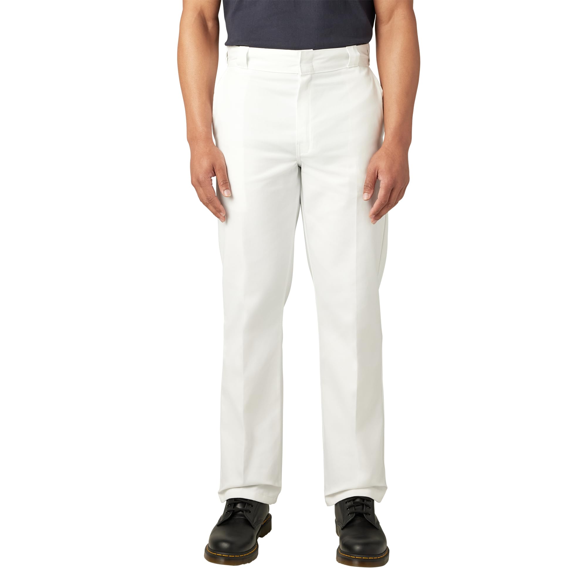Dickies Men's Original 874 Work Pants Business Casual, White, 32W / 30L