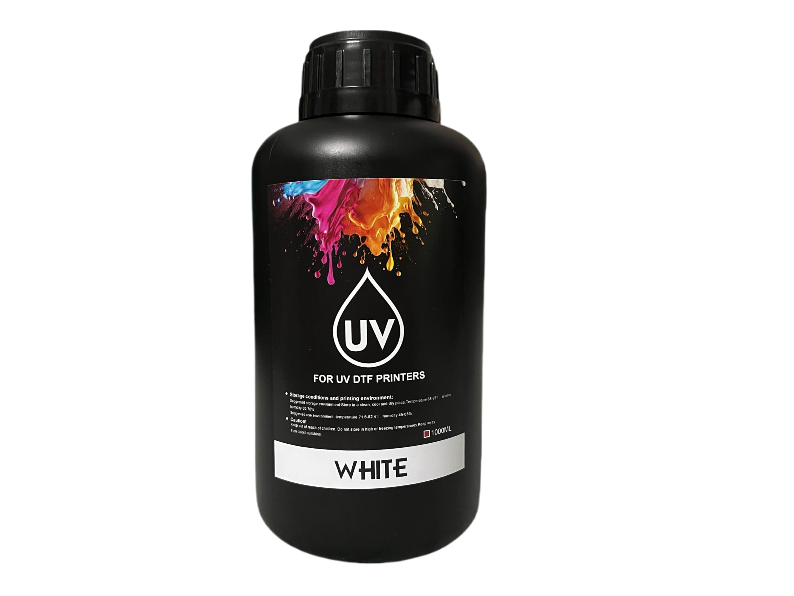 Photo 1 of UV DTF Ink 1000ml White Ink for UV DTF Printer Printing on A B Films for XP600 TX800 i3200 i1600 L805 1390 DX4 DX5 DX6 DX7 DX10 Sticker Printer (1000ML White Ink)