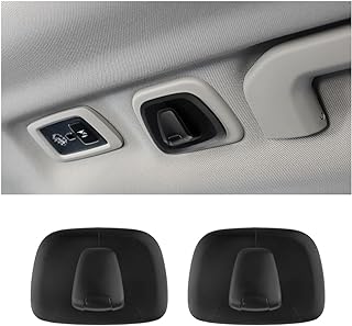 OFBAND 2PCS Roof Car Hooks,Car Hooks for Purses and Bags Compatible with Volvo XC40 XC60 XC90 S60 S90 V60 V90,Car Essentials Coat Hooks for Hanging Clothes,Bags,Umbrellas (Black/2pcs)