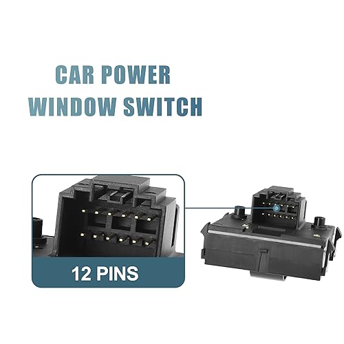 Miniatura 4 de X AUTOHAUX Interruptor de techo corredizo de consola superior de ventana trasera 9L3Z-15B691-AA para Ford F-150 2009-2017 para Ford F-250 F-350