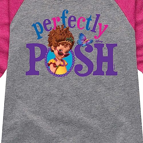 Disney Fancy Nancy - Perfectly Posh - Toddler and Youth Girls Raglan Graphic T-Shirt3