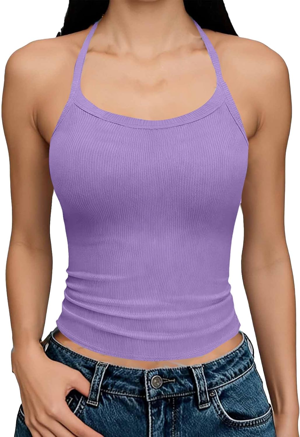 Camisole Tops for Women Trendy Summer Beach Vacation Tops Tank Casual Workout Lounge Cruise Wear for Yoga Gym Running
