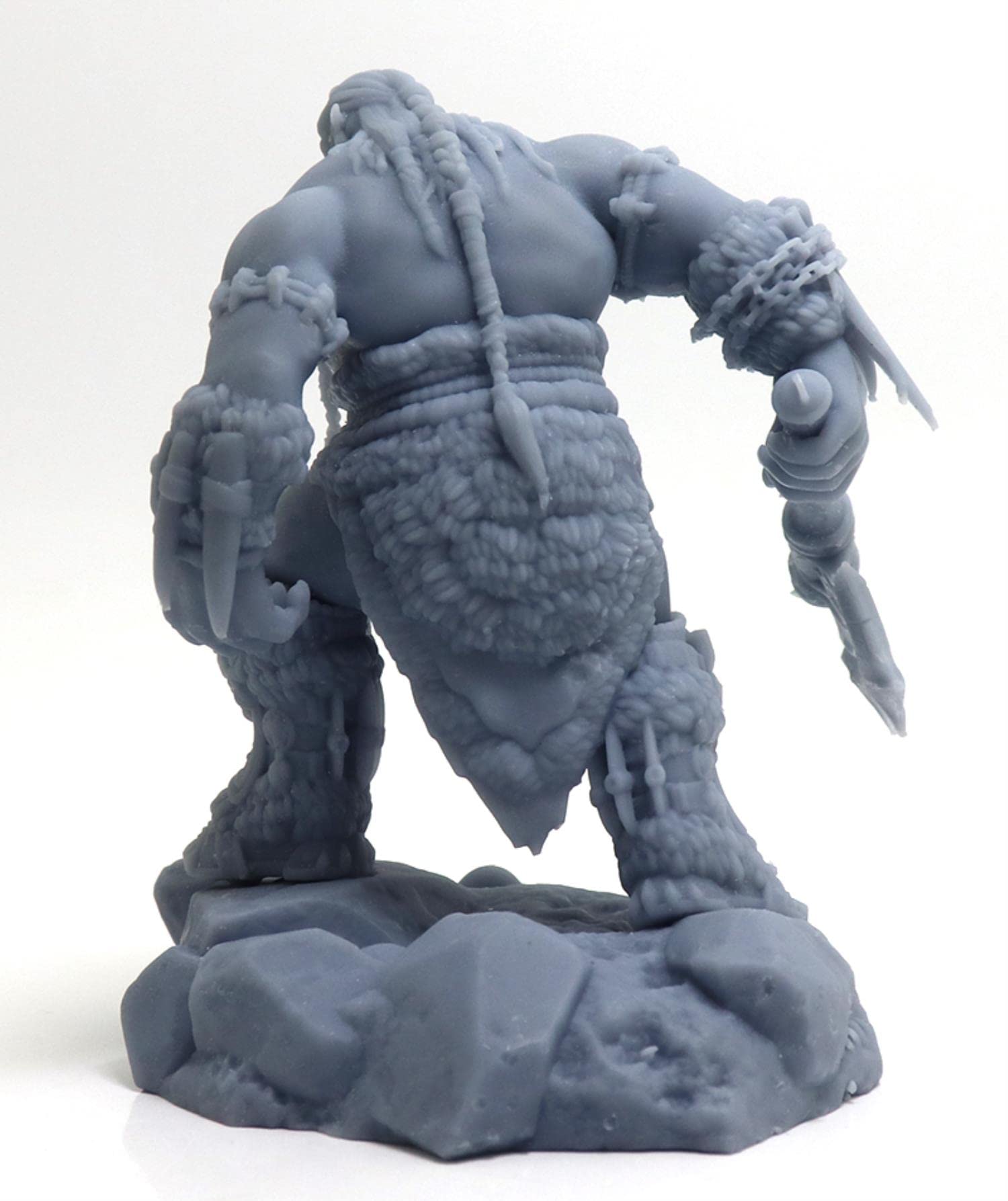ZHANGJING 1/24 75mm 1/32 56mm Kits de Modelos de Resina Orc Warcraft Figura de Guerrero sin Montar RA-106 sin Pintar