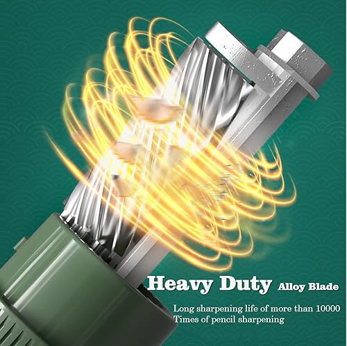 Miniatura 2 de OFI Sacapuntas de lápiz de boceto profesional de manivela, sacapuntas manual resistente φ6-0.335 in, sacapuntas de lápiz de arte de punto largo