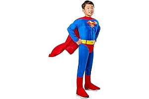 Super DC Heroes Deluxe Muscle Chest Superman Costume for Boys