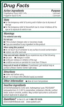 Systane Ultra Lubricant Eye Drops