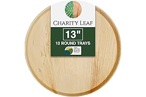 Disposable Palm Leaf 13" Charcuterie Boards