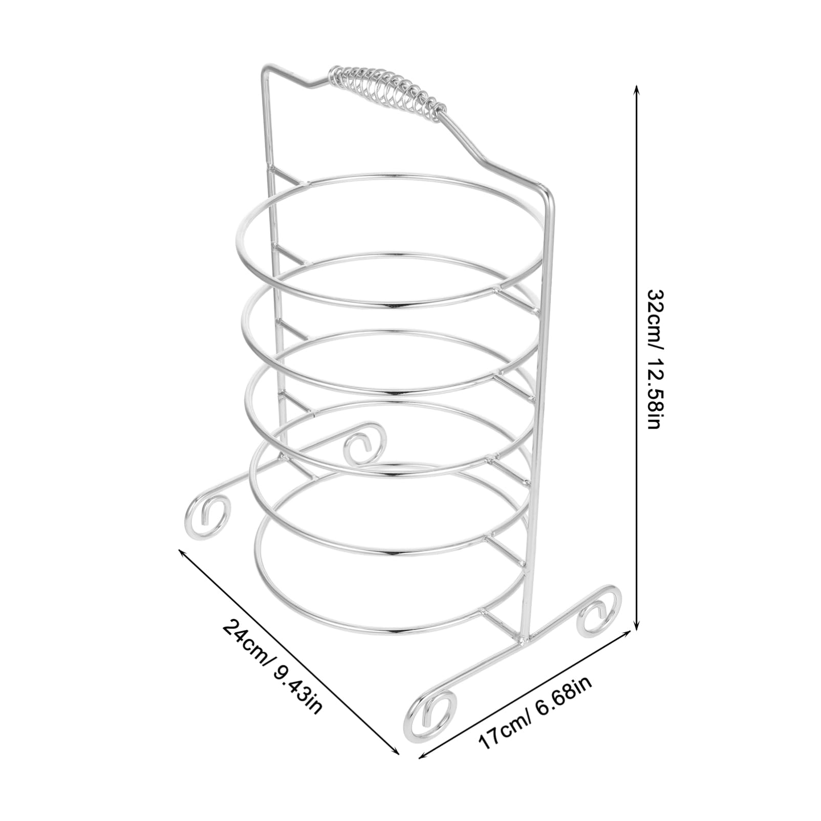 Cabilock Iron Wire Pan Rack 5-tier Buffet Bbq Tray Desktop Platter Holder Riser Stand for Catering Buffet Party Restaurants Dining Experience