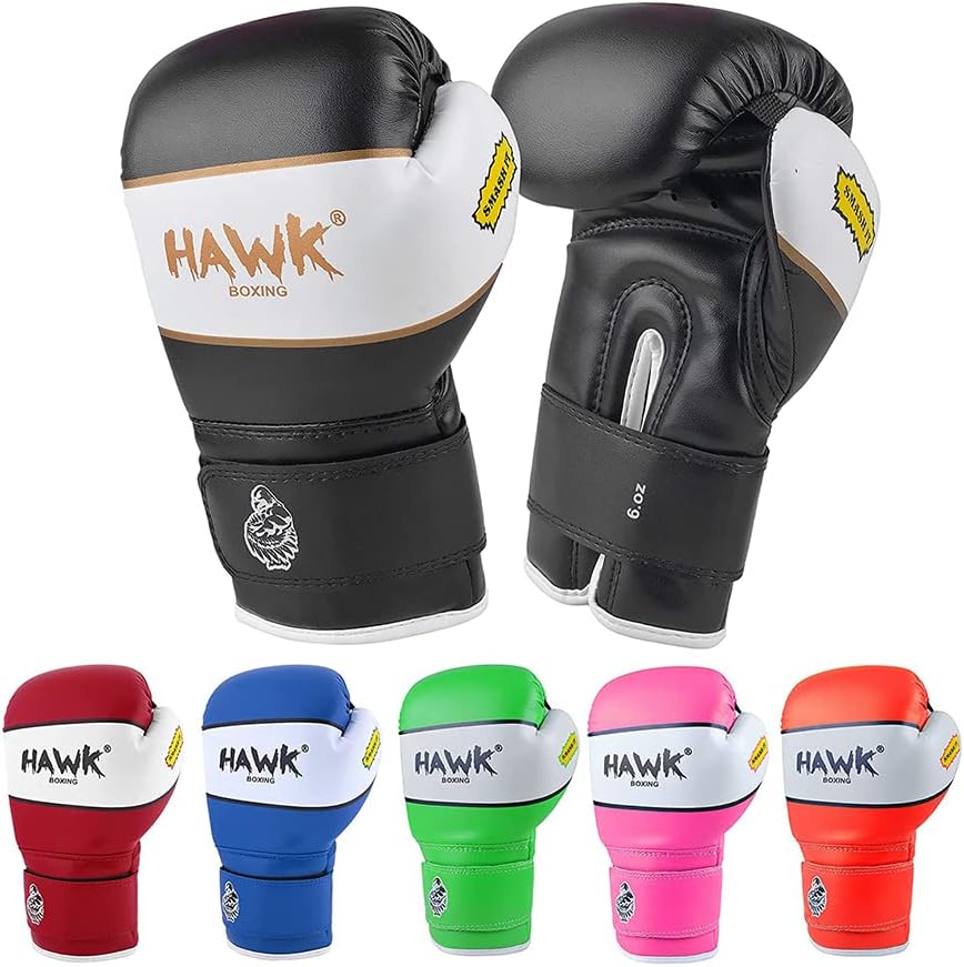 Hawk Sports Kids Boxing Gloves for Kids Children Youth Punching Bag Kickboxing Muay Thai Mitts MMA Training Sparring Gloves